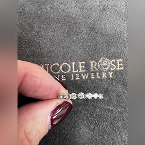 Nicole Rose Jewelry Single Prong Diamond Eternity Band